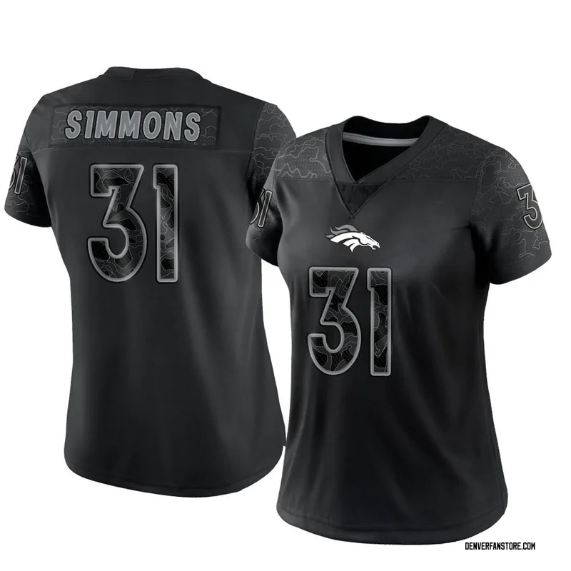 Denver Broncos Women's Gray F4567992 Nike Justin Simmons Atmosphere Fashion  Game Jersey