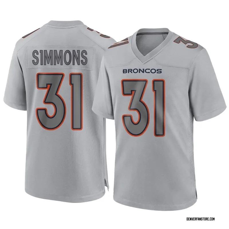 Justin Simmons Game Worn Jersey From 9.22.19 vs Green Bay