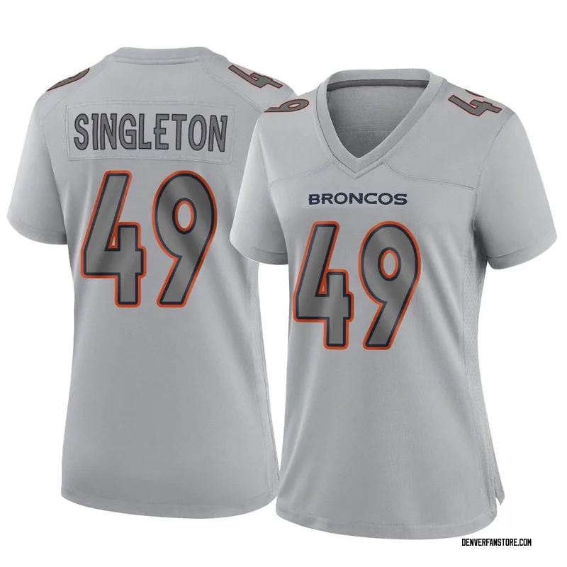 ALEX SINGLETON Signed Denver Broncos Custom Jersey-JSA Witnessed Protection  COA