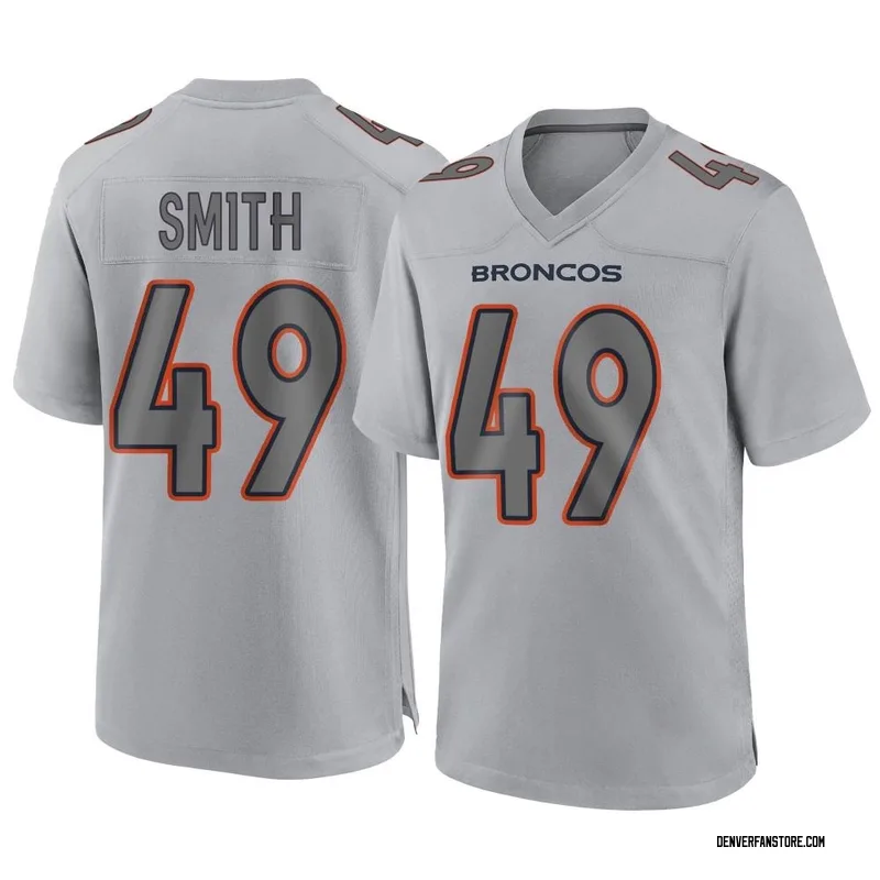 Dennis Smith Signed Denver Broncos White Home Jersey (JSA COA) 6xPro Bowl  Safety