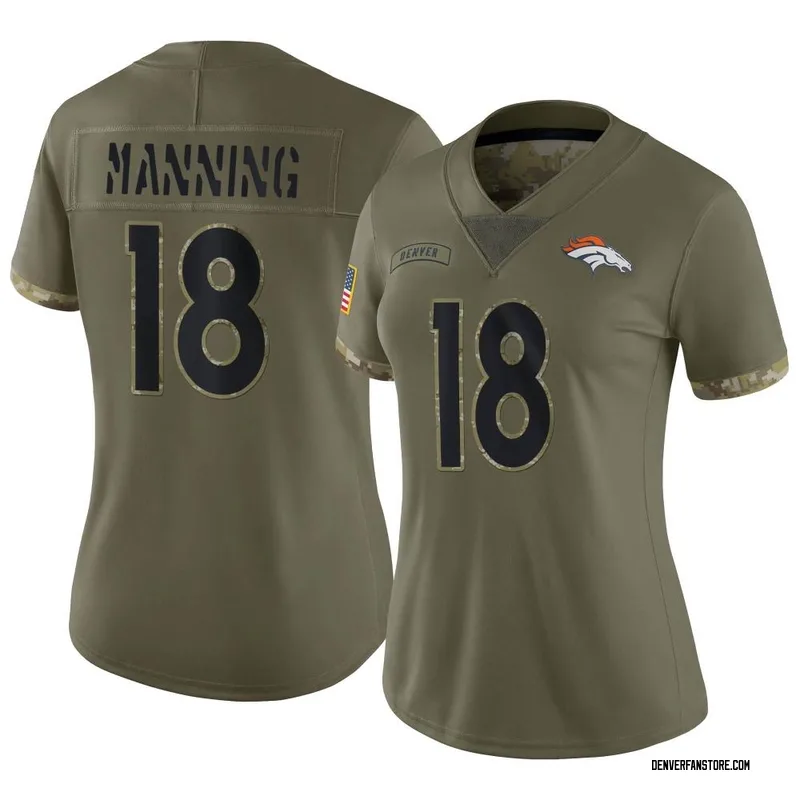 NFL_Jerseys 33D Jersey de football Denver''Broncos'''3 Russell Wilson 2  Patrick Surtain II 18 Peyton Manning 