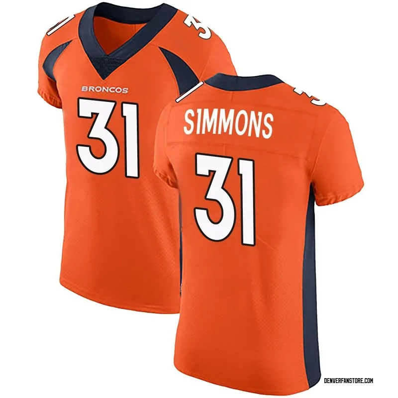 Denver Broncos Justin Simmons Black Golden Edition 2019 Vapor Untouchable Limited  Jersey - Mens - Bluefink