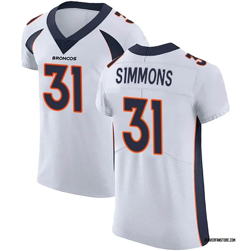 Denver Broncos Justin Simmons Jersey 2021 Limited Salute to Service Olive No.31